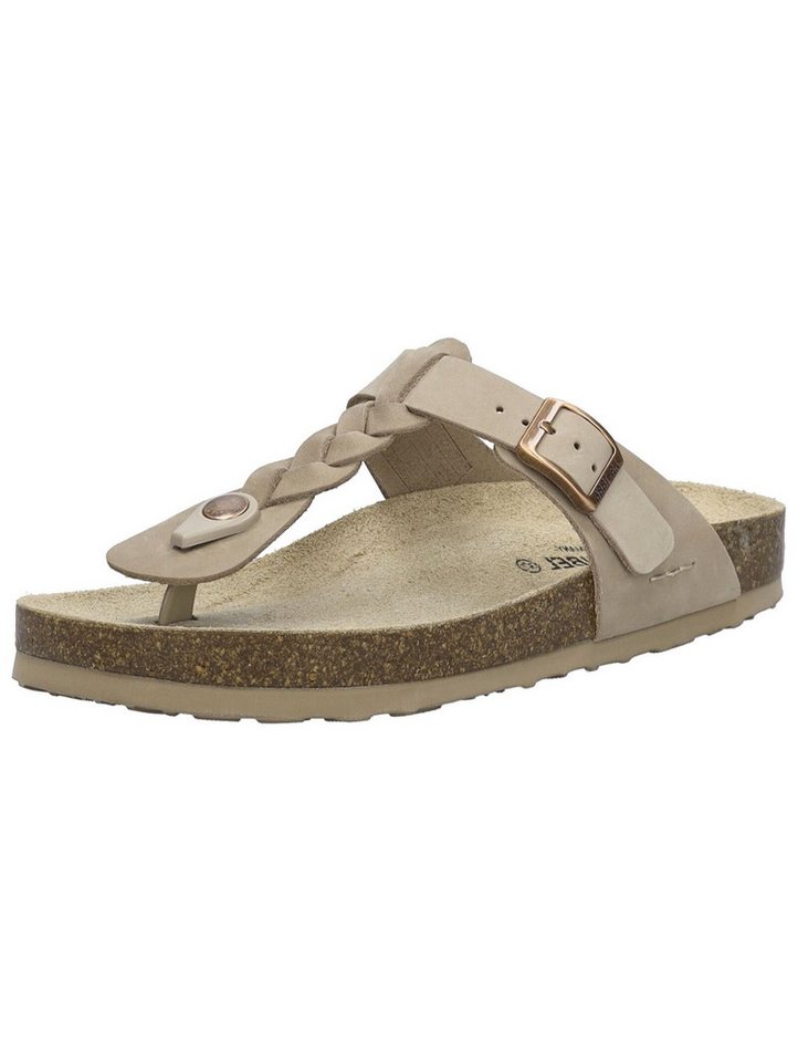 Josef Seibel Pantoletten Nubukleder Zehentrenner (beige)