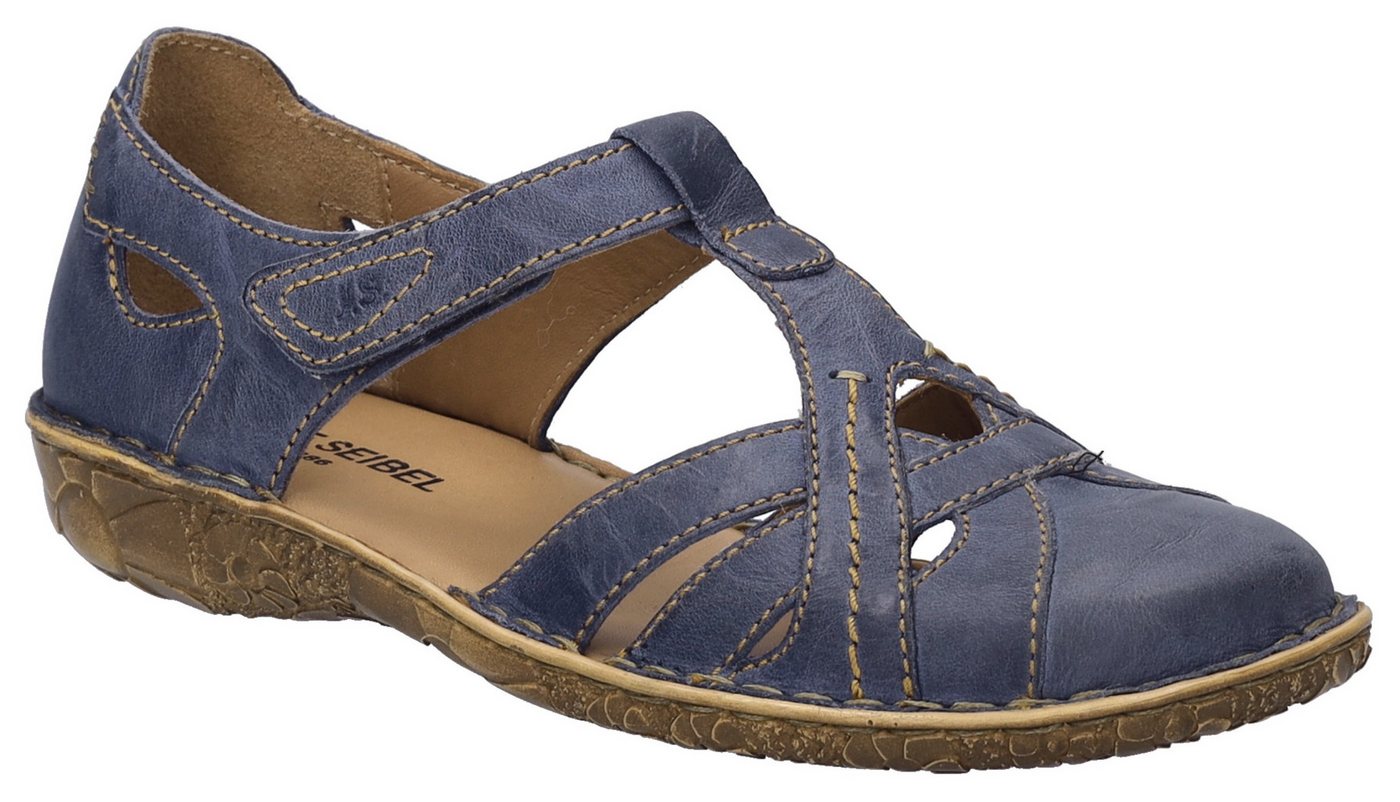 Josef Seibel ROSALIE 29 Klettschuh, Spangenschuh, Sandale, Komfortschuh mit modischer T-Spange (blau)