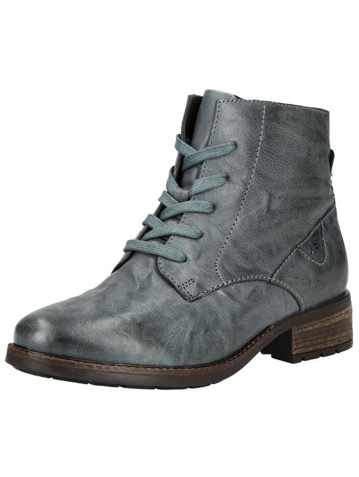 Josef Seibel Stiefelette Leder Schnürstiefelette (blau)