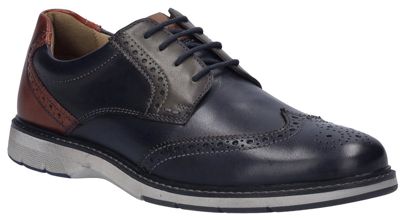 Josef Seibel Stuart 07 Budapester, Brogue, Business Schuh, Anzugschuh mit Flügelkappe