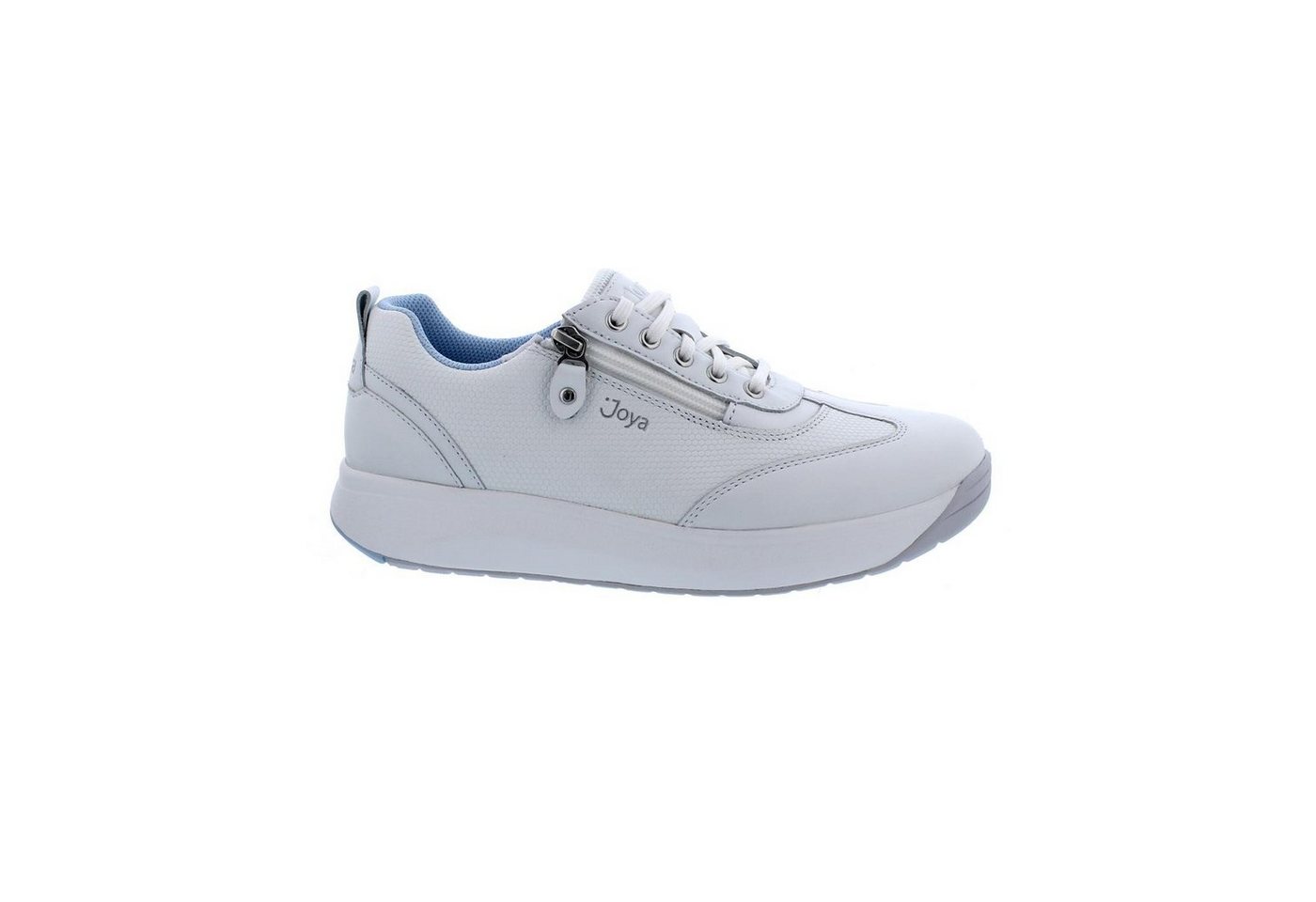 Joya Laura Women White Sneaker, Premium-Glattleder, Kategorie Emotion, Schnürschuh