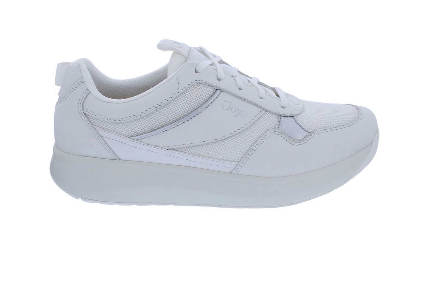 Joya Sneaker Alegra White JY104A, Premium-Glattleder u. atmungsaktives Schnürschuh