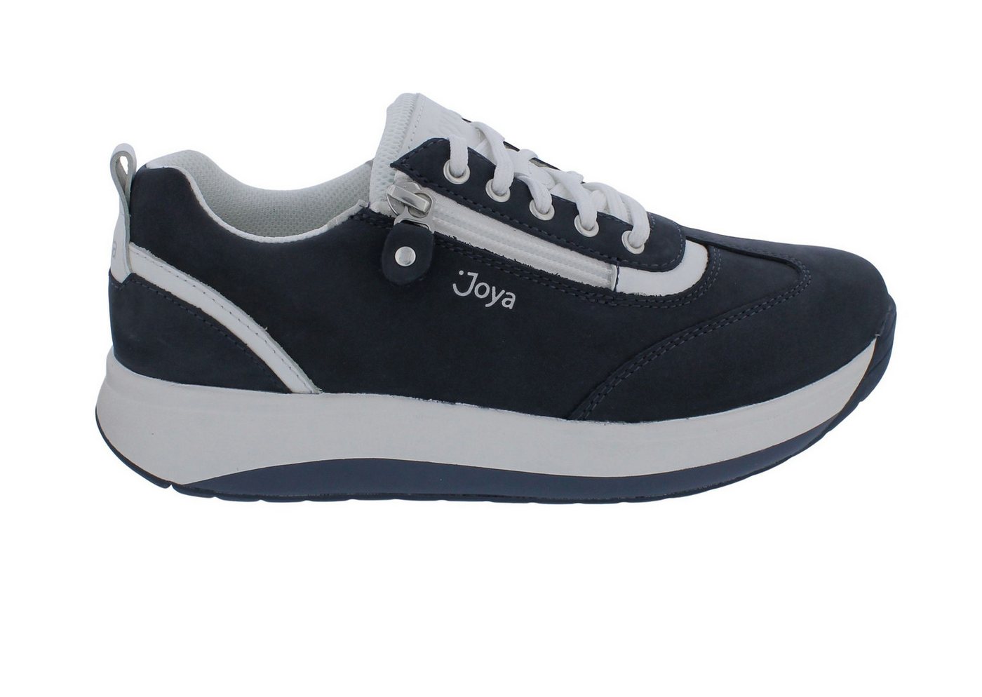 Joya Sneaker Laura Blue JY113A, Nubukleder, Senso-Sohle, Fußbett zum W Schnürschuh