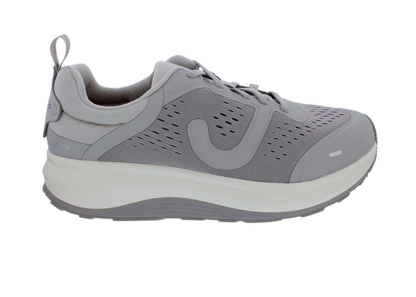 Joya Sneaker Miami Grey JY571A, atmungsaktives Meshmaterial, Wave-Sohl Schnürschuh