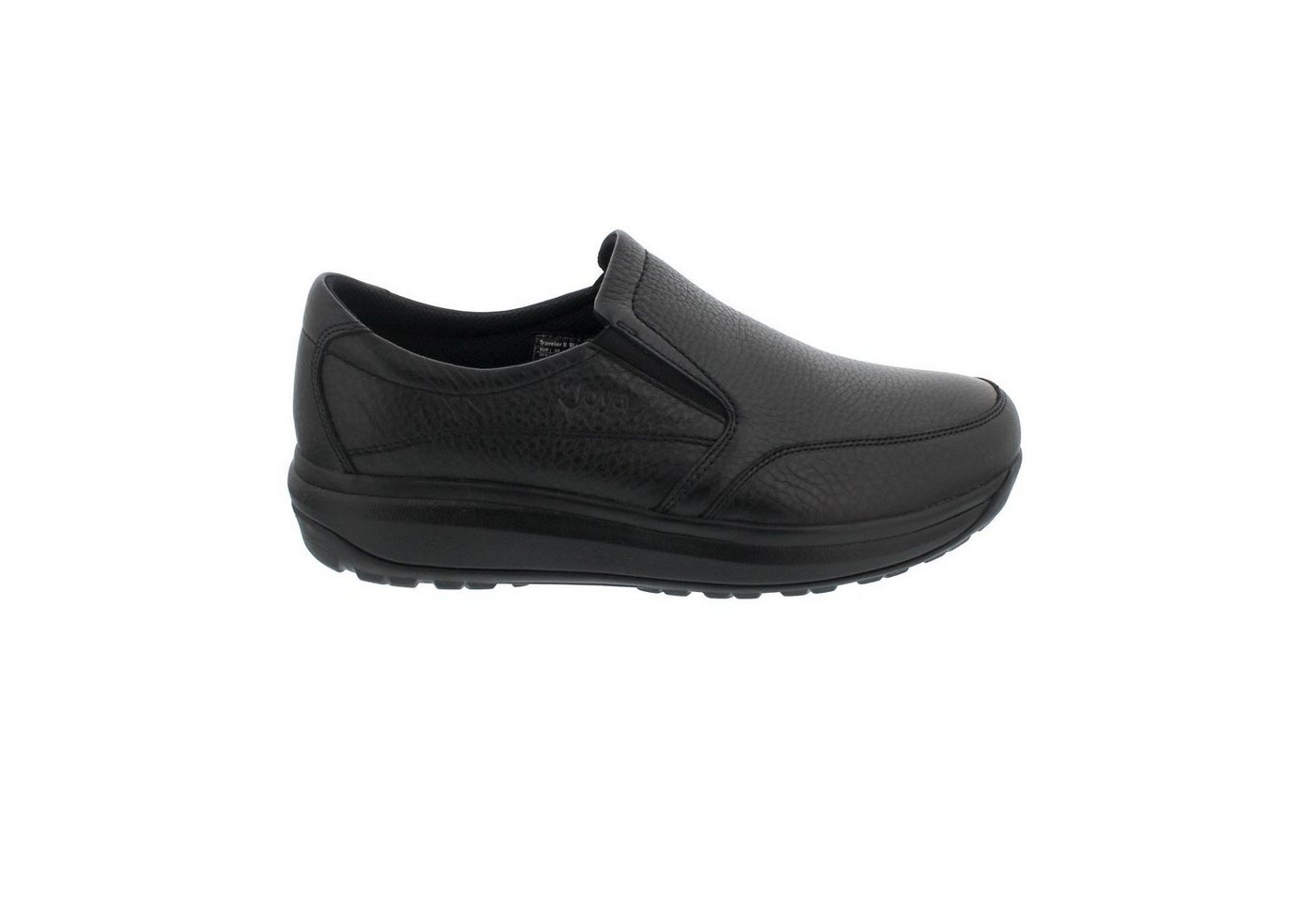 Joya Traveler II Black II Slipper, Full Grain Leather/ Textile, Senso- Slipper