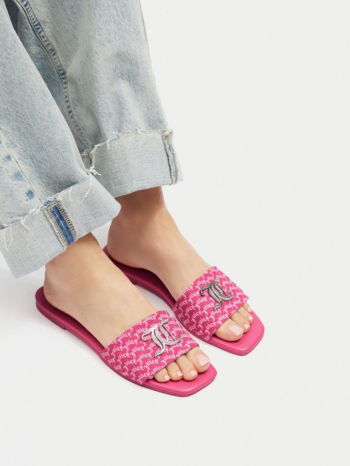 Juicy Couture Damen-Flip-Flops Pink HY24111-1 Badepantolette