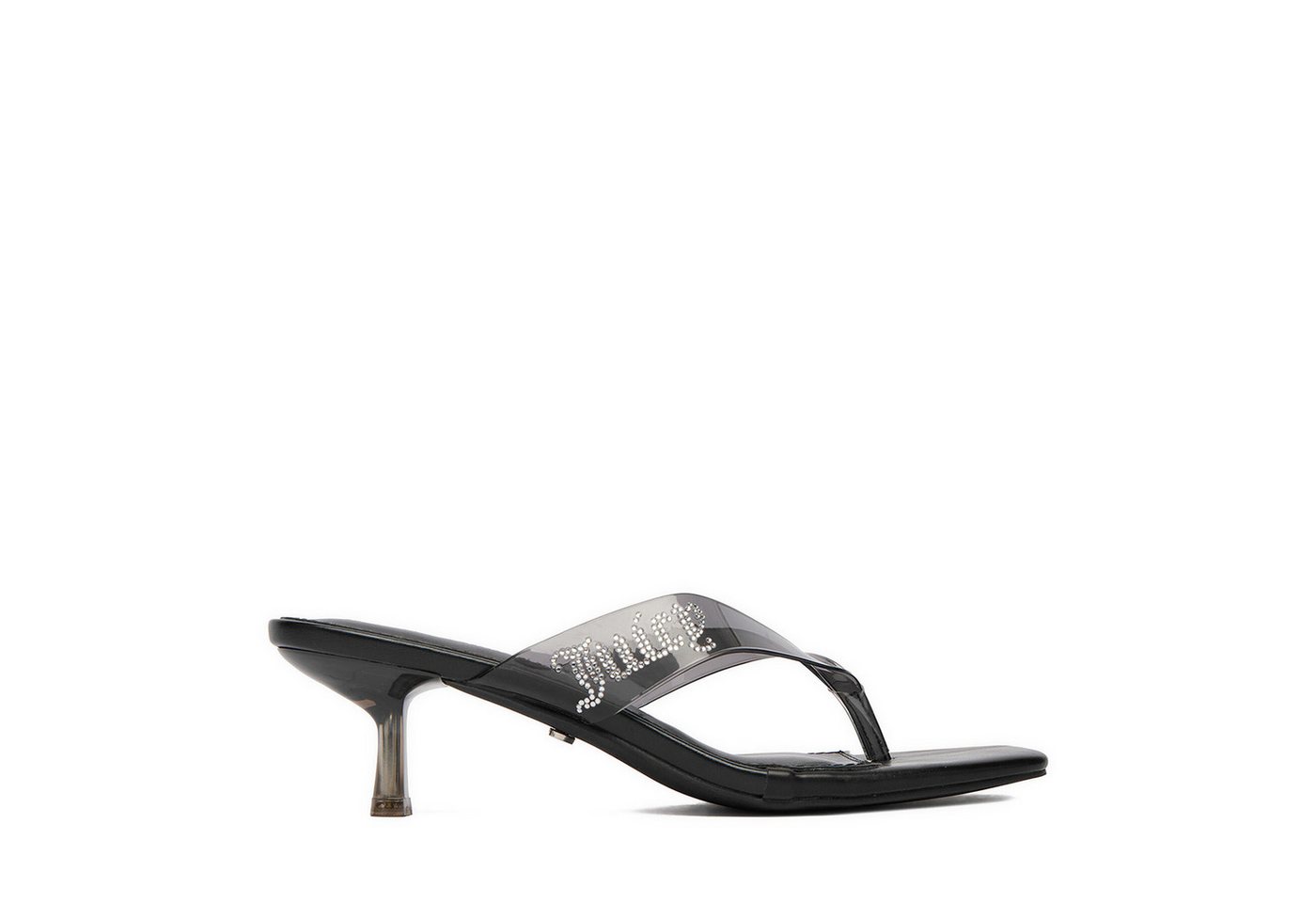Juicy Couture Damen-Flip-Flops, Schwarz Badepantolette