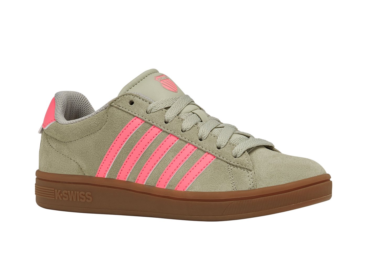 K-SWISS COURT TIEBREAK II SDE Sneaker (ABSTN/PNKLEM/GUM)