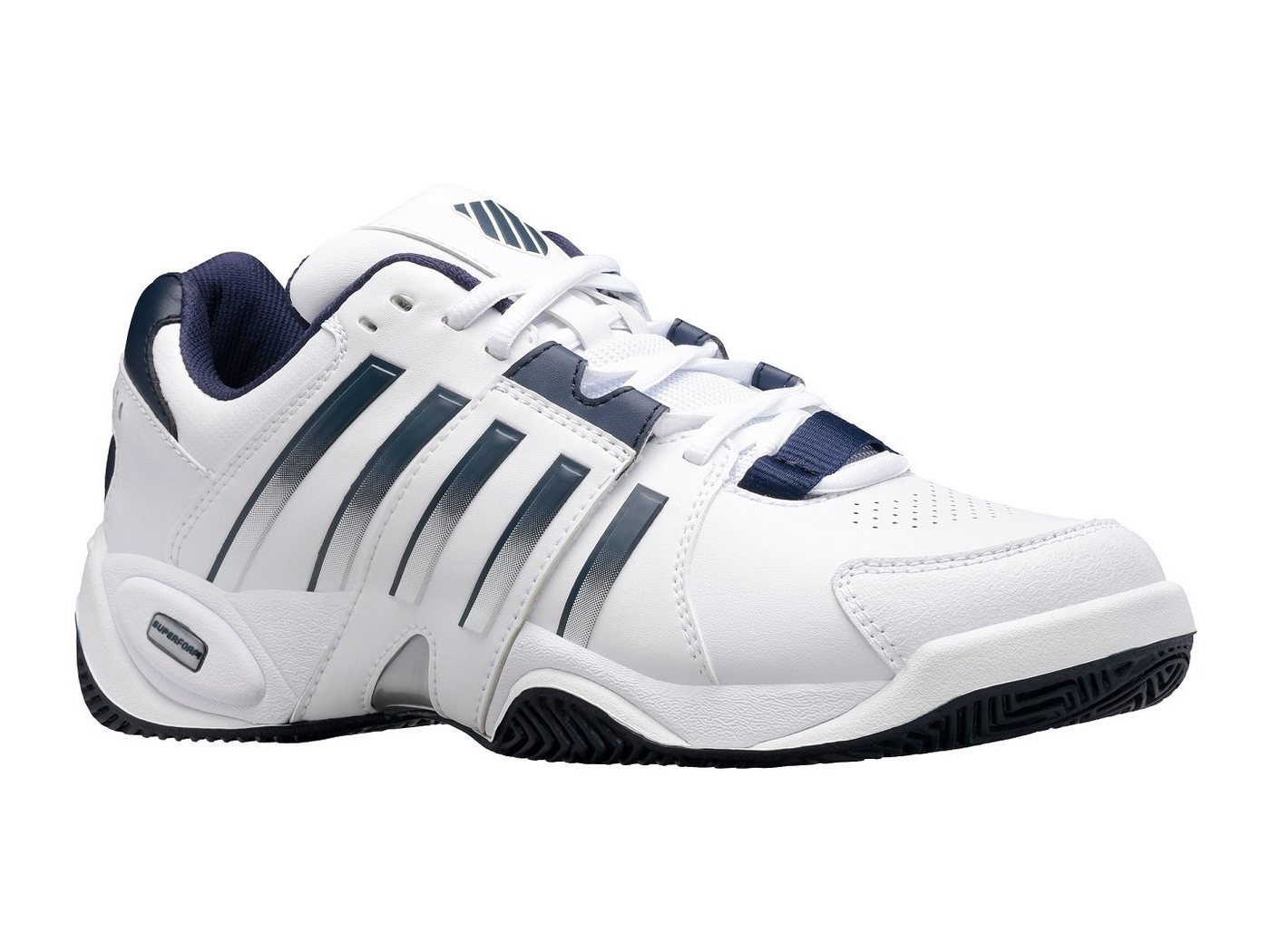 K-Swiss Performance Accomplish IV Allcourt (Stabil) weiss/peacoatblau Herren Tennisschuh