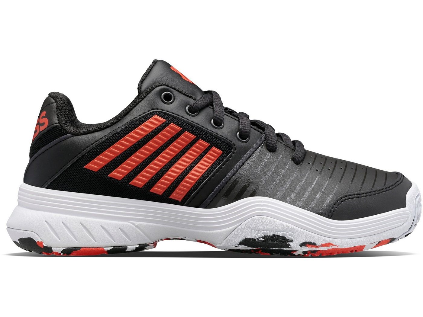 K-Swiss Performance Court Express Allcourt schwarz/orange Kinder Tennisschuh