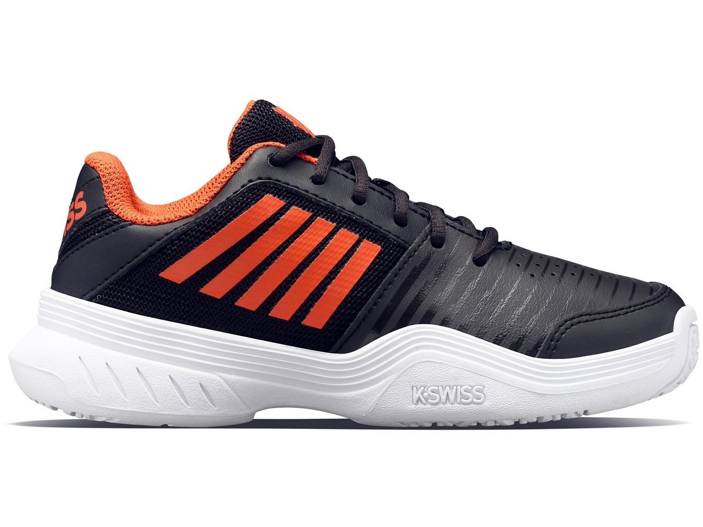 K-Swiss Performance Court Express schwarz/orange Allcourt Kleinkinder Tennisschuh