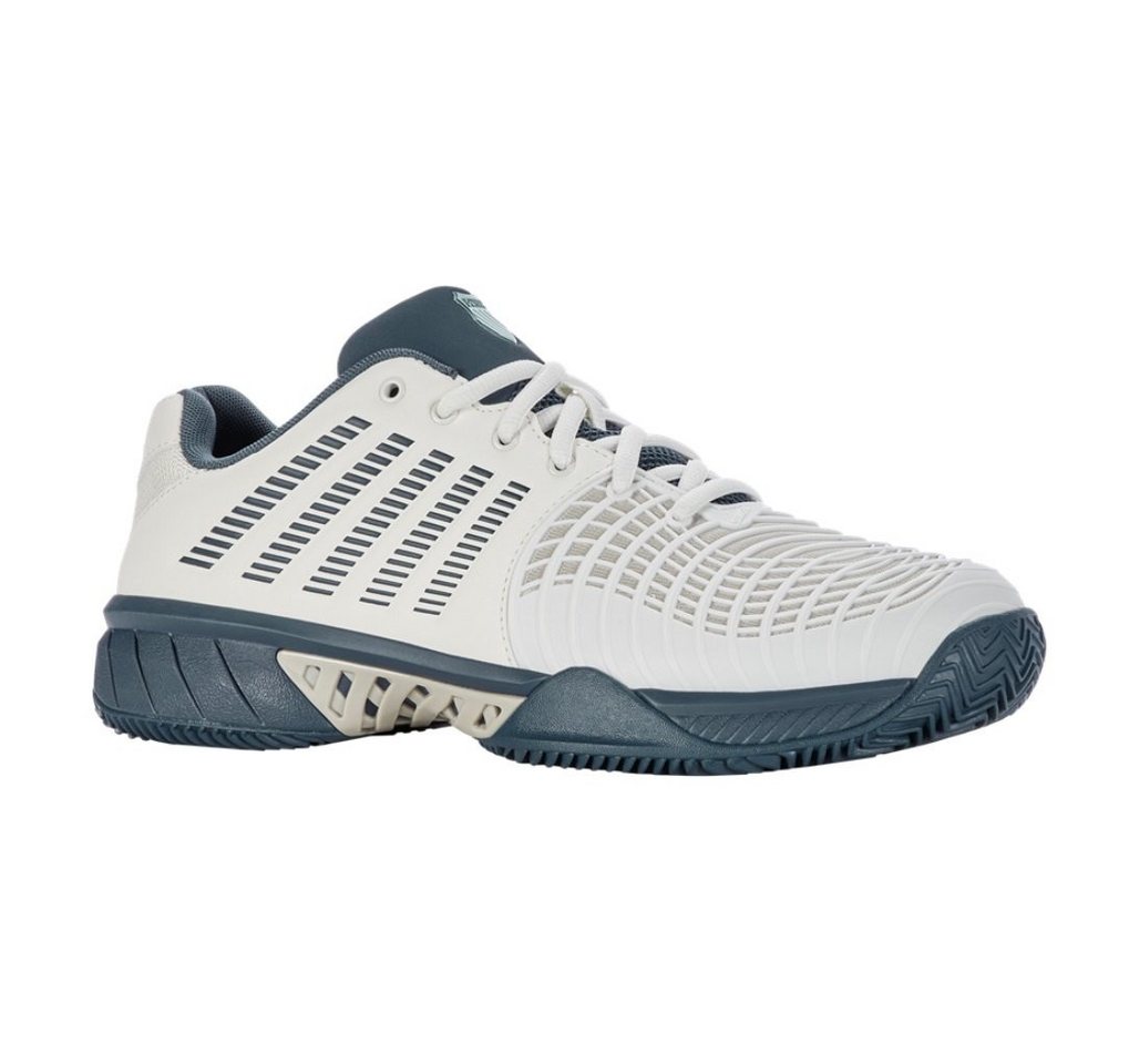 K-Swiss Performance Express Light 3 HB Clay/Sandplatz weiss/tealblau Herren Tennisschuh