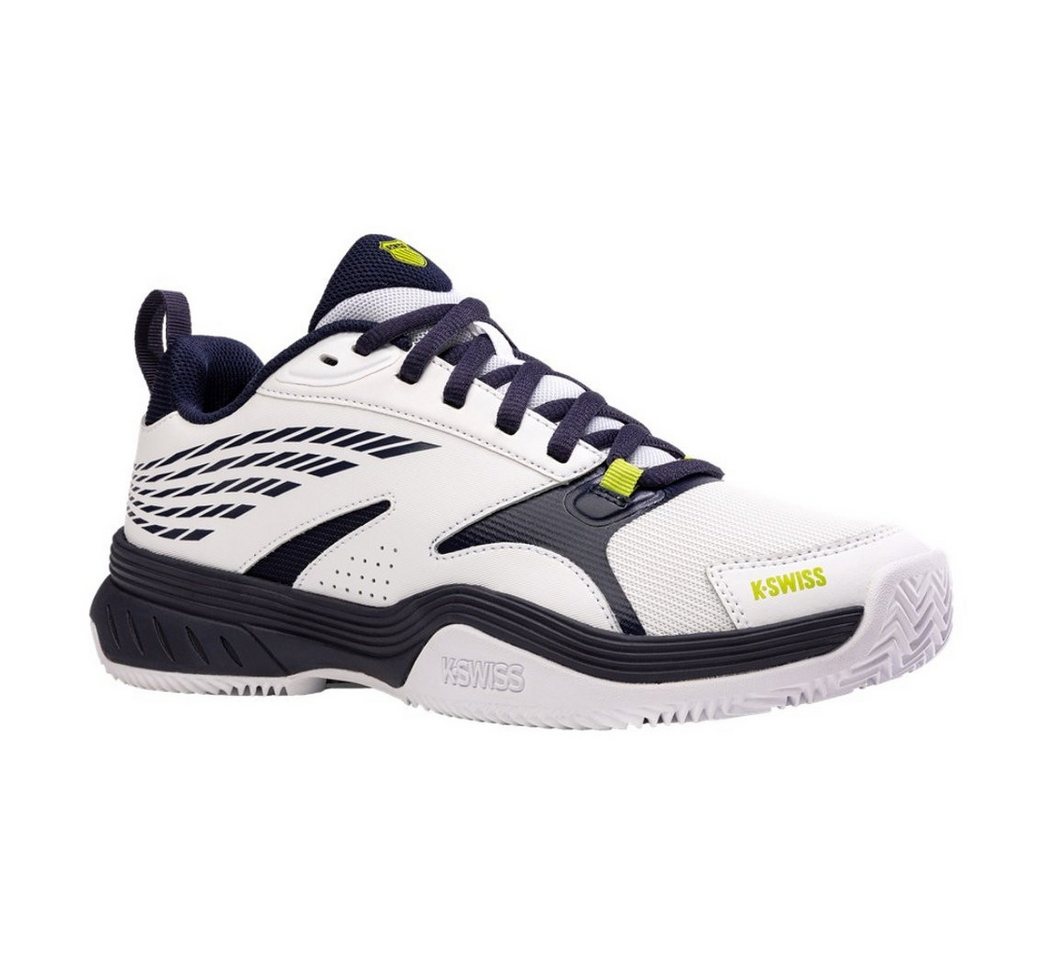 K-Swiss Performance Speedex HB Clay/Sandplatz 2024 weiss/peacoatblau/limegrün Herren Tennisschuh