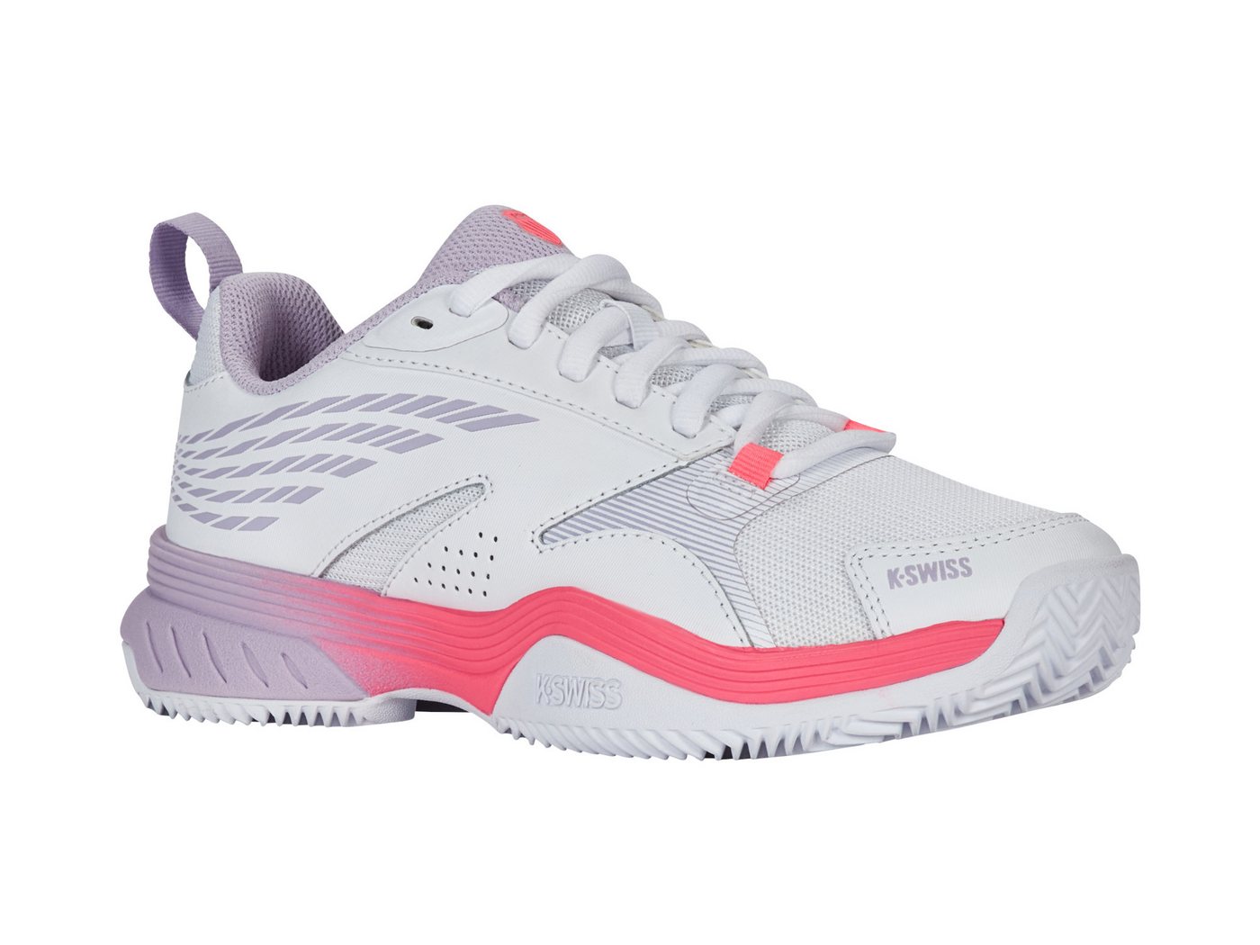 K-Swiss Performance Speedex HB Clay/Sandplatz - weiss/orchid/pink Damen Tennisschuh
