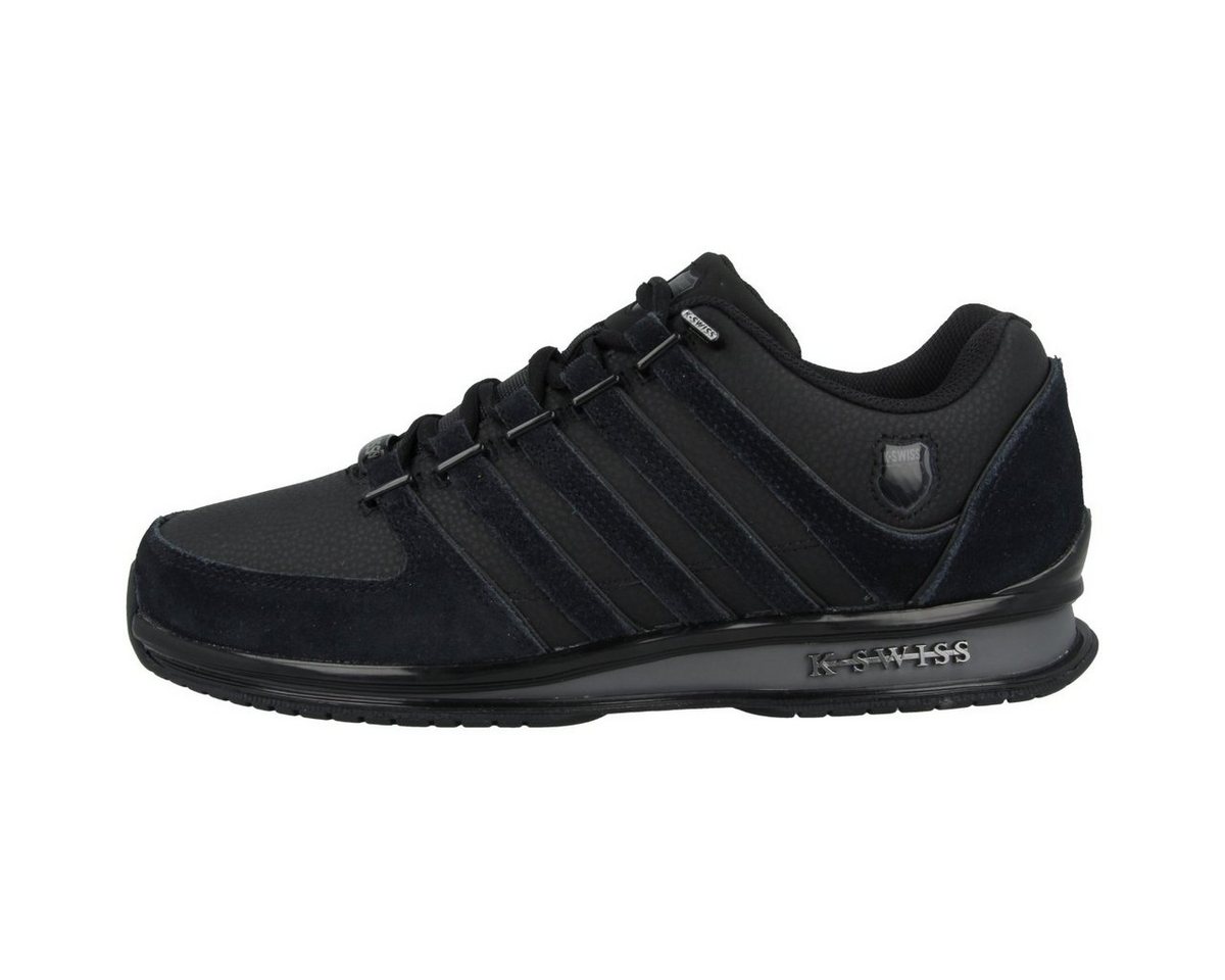 K-SWISS Rinzler Bring-Back-Style Herren Sneaker Turnschuhe, Sportschuhe, Freizeitschuhe, Halbschuhe, Schnürschuhe (schwarz)