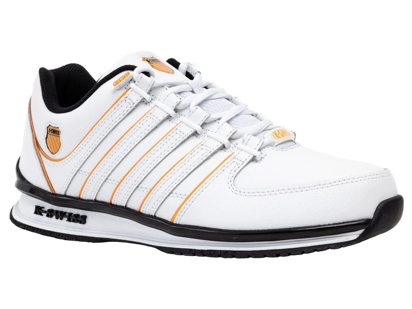 K-SWISS Rinzler Leder 2026 weiss/schwarz/gelb Herren Sneaker