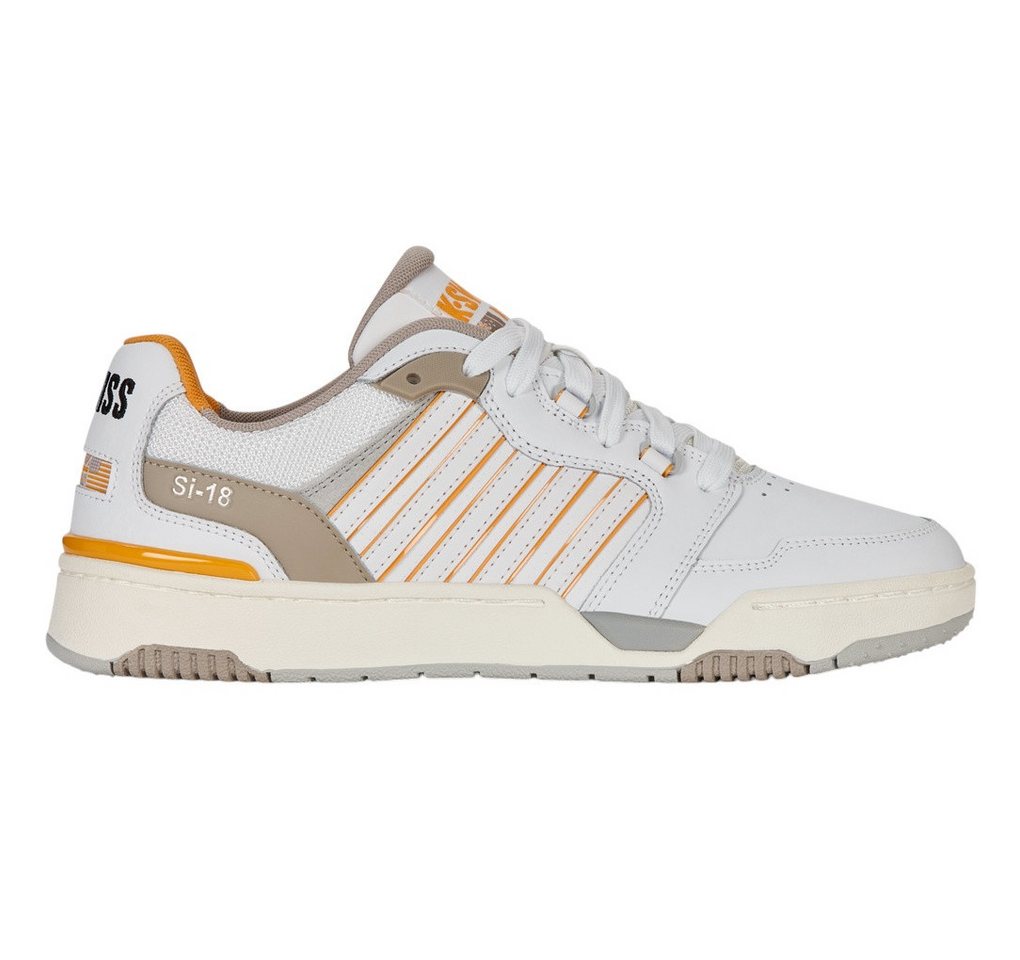 K-SWISS Si-18 Rival (Leder) weiss/taupe/orange Herren Sneaker