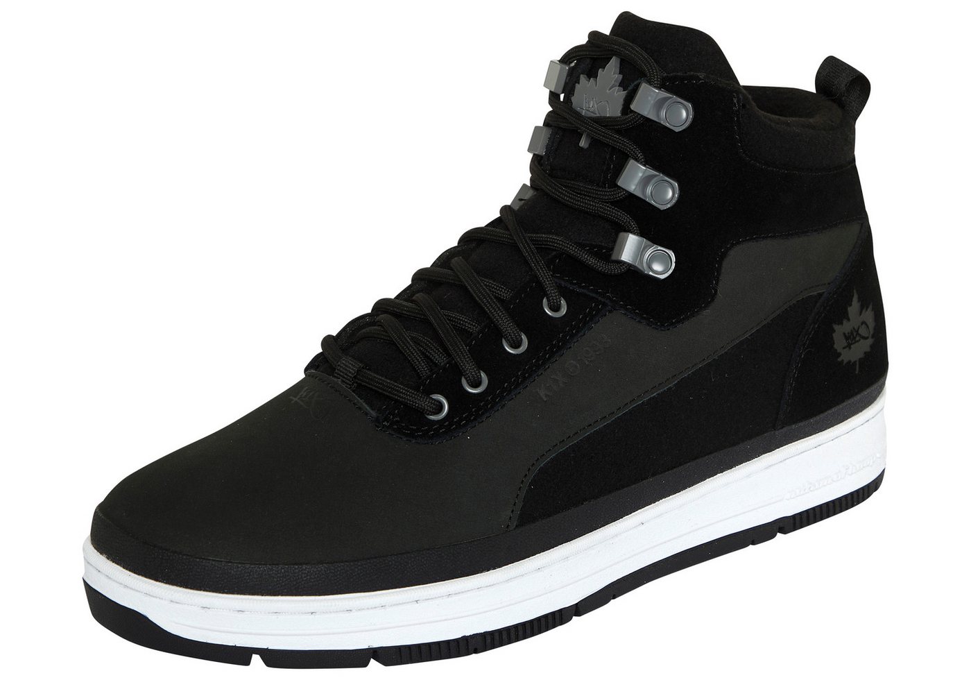 K1X Gk3000 Schnürboots Winterschuhe, Winterboots, Schnürstiefel, Winterstiefel (schwarz/weiß)
