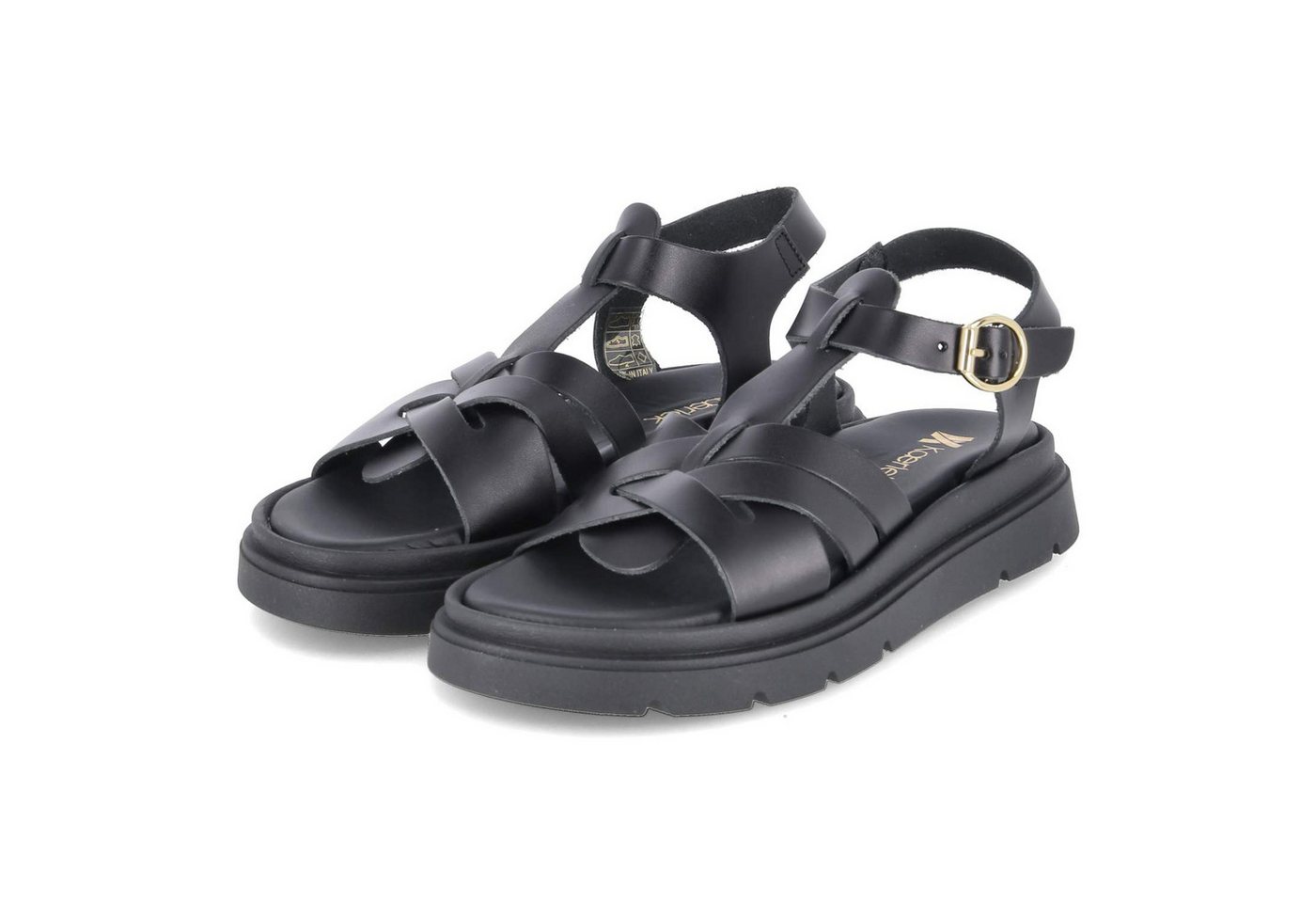 Kaerlek 1786/8345 NERO Damen Glattleder black Sandalette