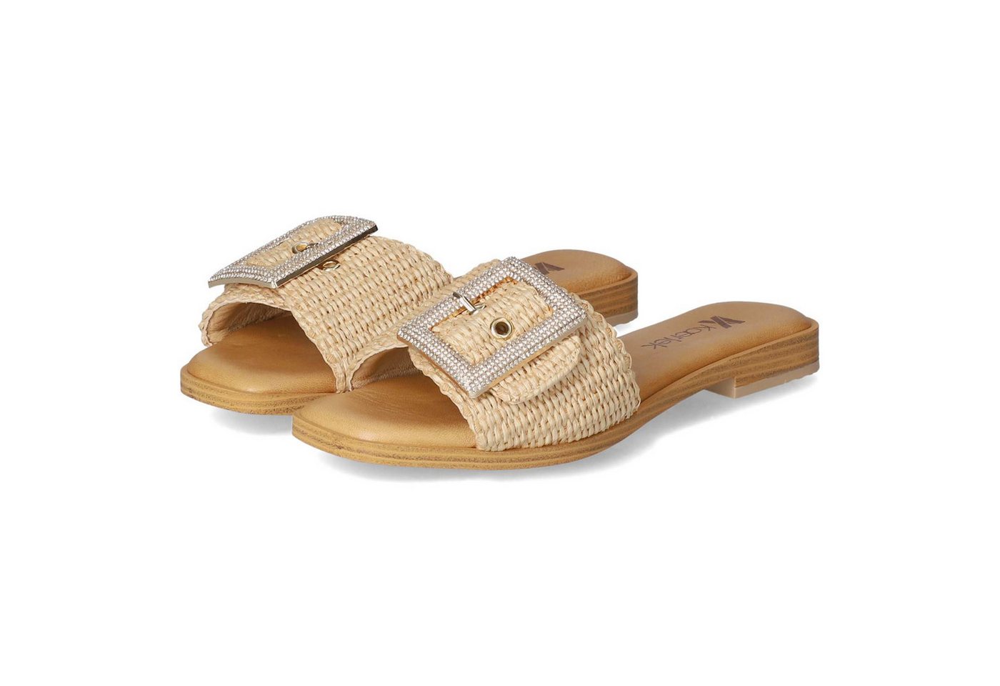 Kaerlek 4268 - 7853 Nat. - Naturale Damen Synthetik beige Pantolette