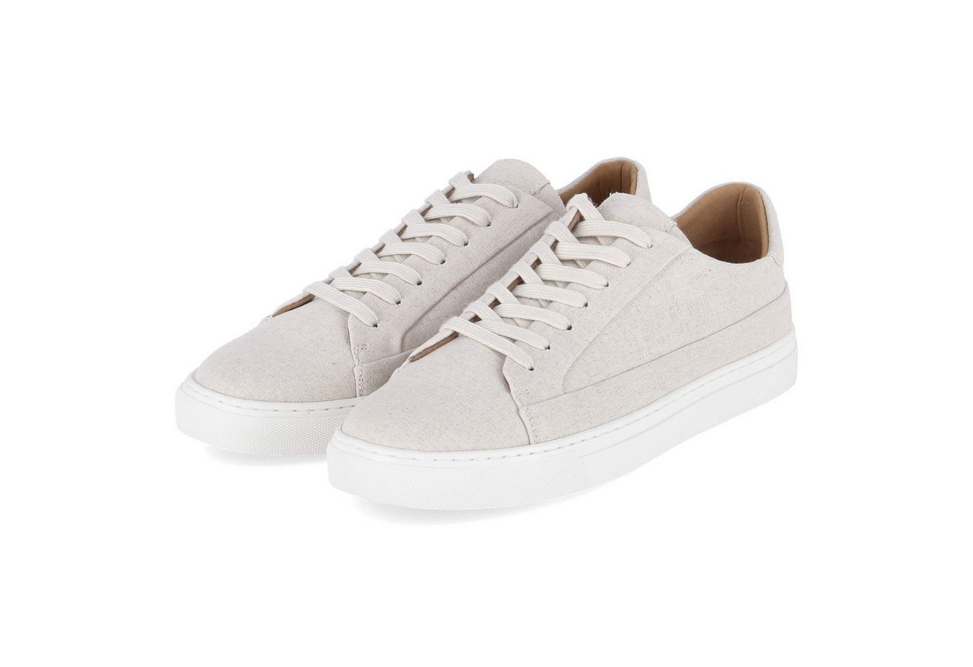 Kaerlek CLSHN2311-05BMLEI beige canvas Herren Canvas beige Schnürschuh