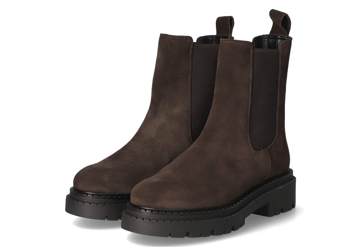 Kaerlek HANNA Moro Damen Rauleder braun Schlupfstiefel