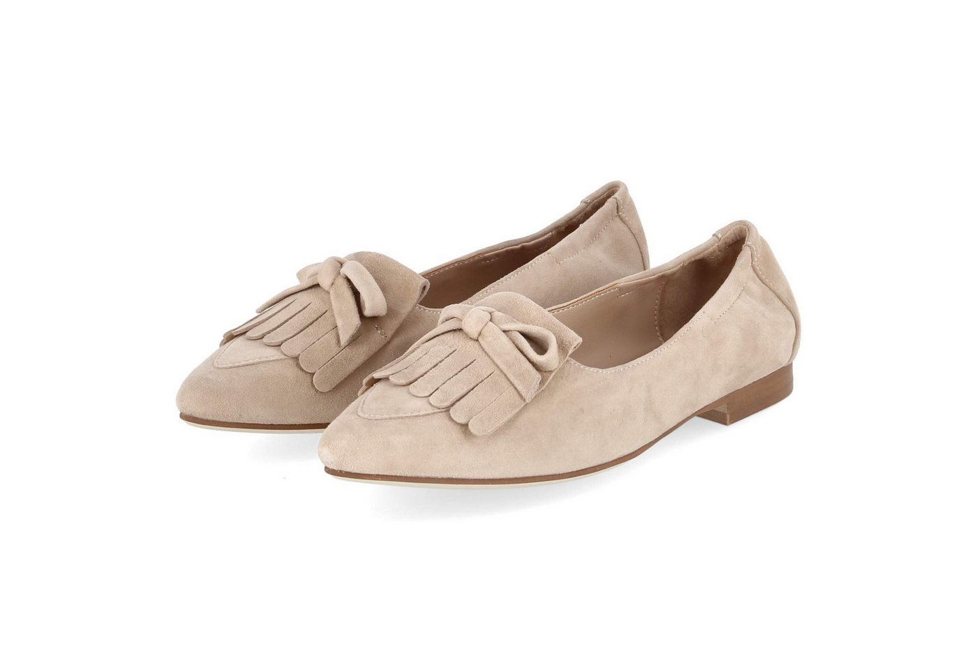 Kaerlek Jeanine 05 Desert Damen Rauleder beige Ballerina