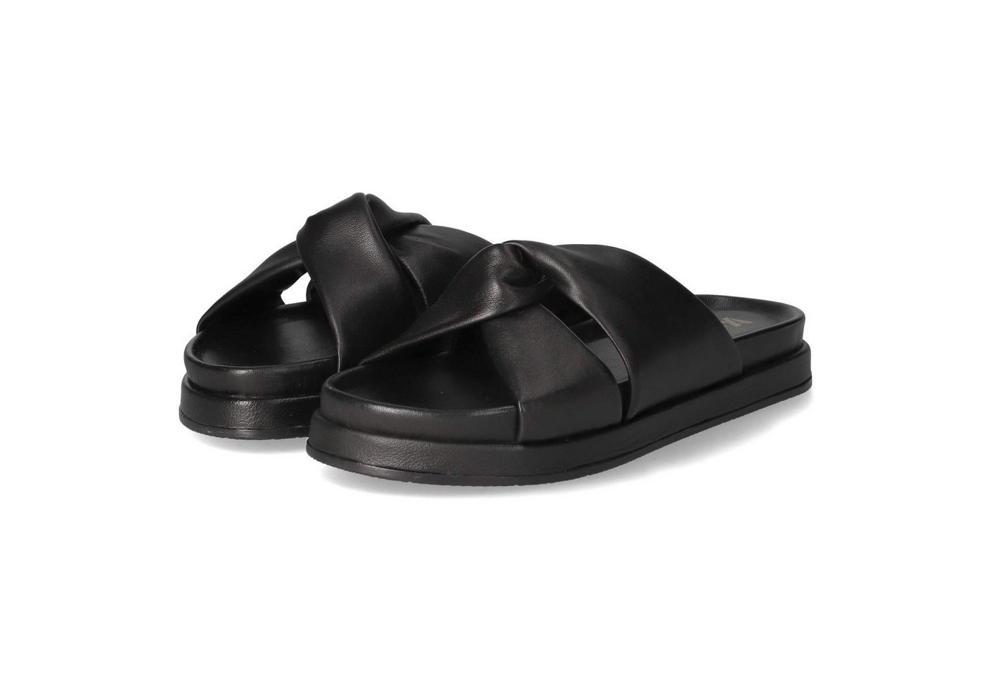 Kaerlek LPMAG-14LEI Black Damen Glattleder black Pantolette
