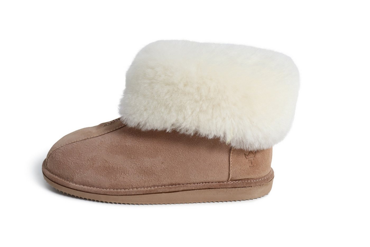 Kaiser Hausschuh Alta mit Reißverschluss Lammfell Hausschuh