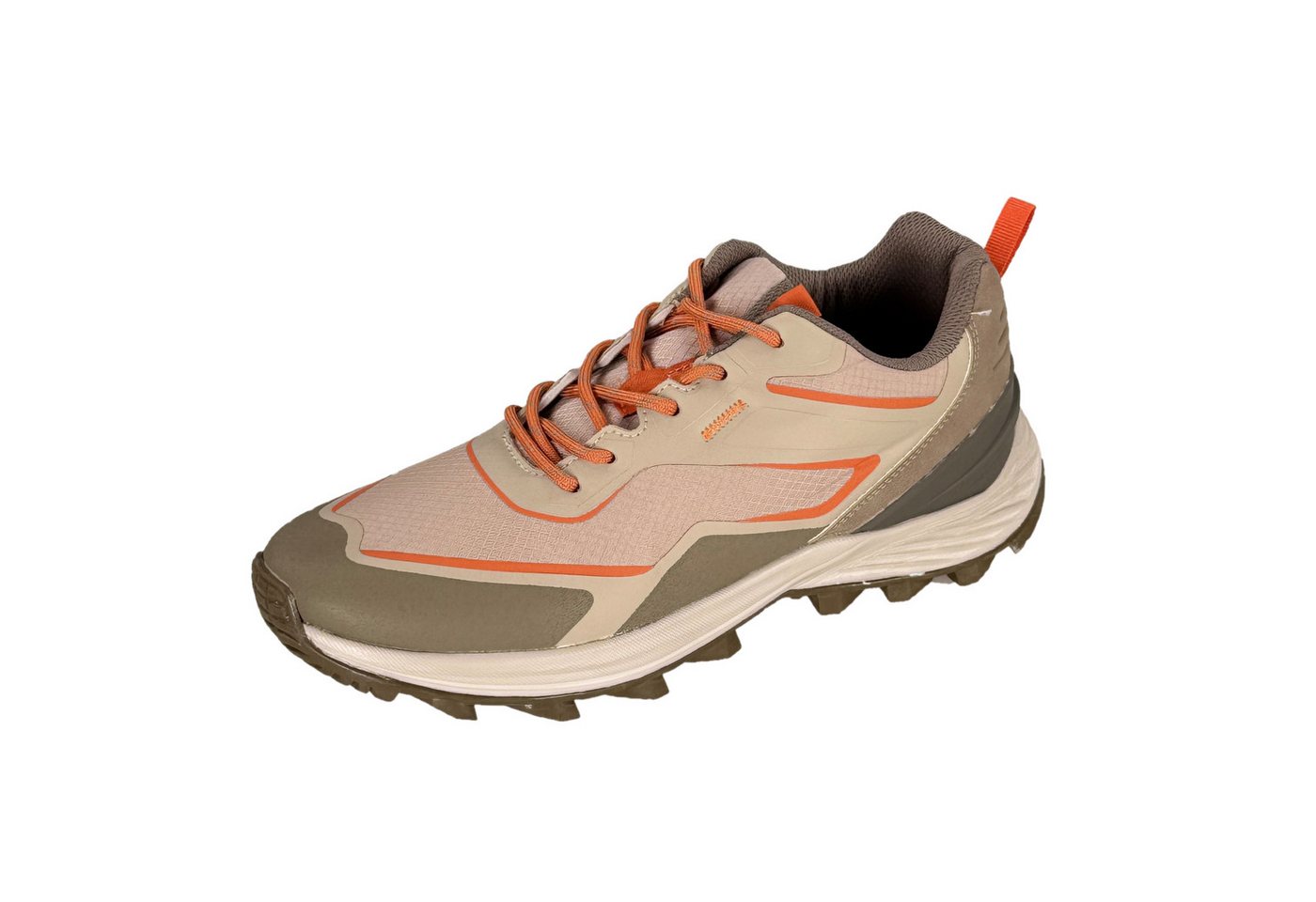 kamelshopping Wanderschuhe für Herren aus Textil und Synthetik Wanderschuh Memory Foam Decksohle, Profilierte uns flexible Laufsohle (beige/weiß)