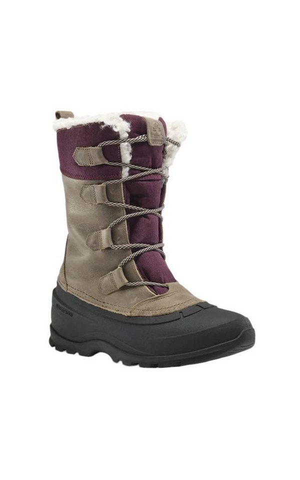 Kamik Snowgem (Leder, Nylon, wasserdicht) braun/violett Damen Winterstiefel