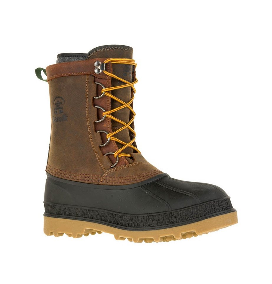 Kamik William 2 (Leder, wasserdicht) - Made in Canada - gauchobraun Herren Winterstiefel