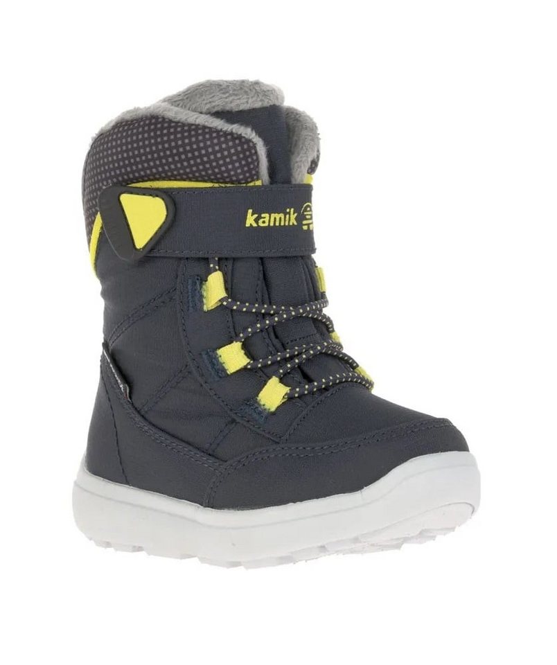 Kamik Winterschuhe Stance2 (wasserdicht, atmungsaktiv) navyblau/gelb Kinder Winterstiefel