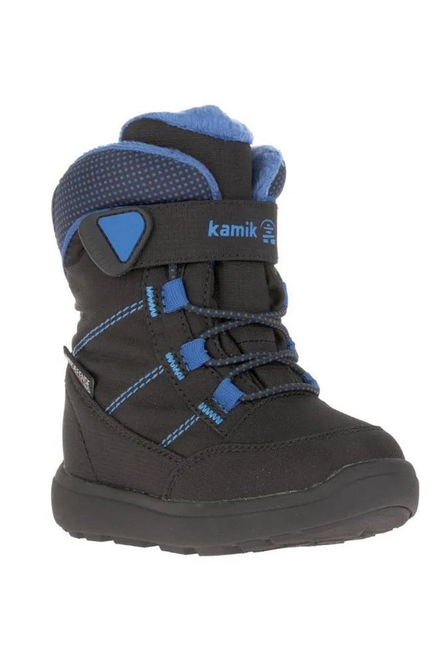 Kamik Winterschuhe Stance2 wasserdicht, atmungsaktiv schwarz/blau Kinder Winterstiefel