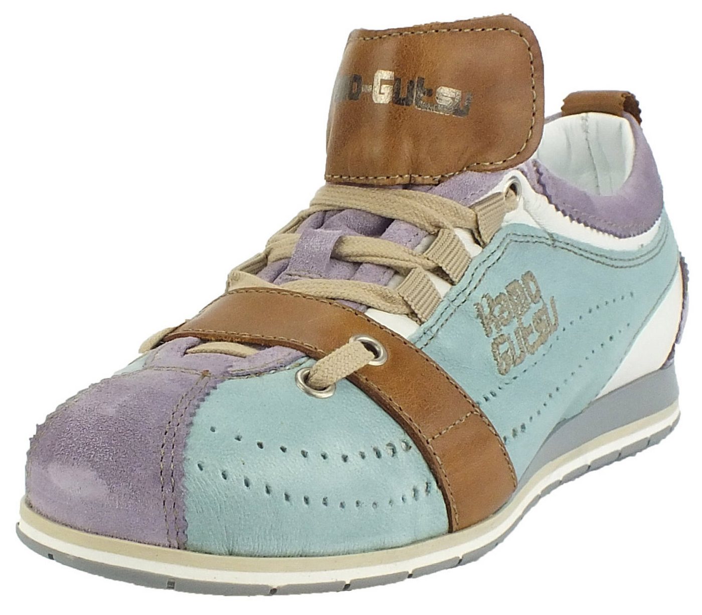 Kamo-Gutsu Damen Leder Sneaker Sneaker Wechselfussbett