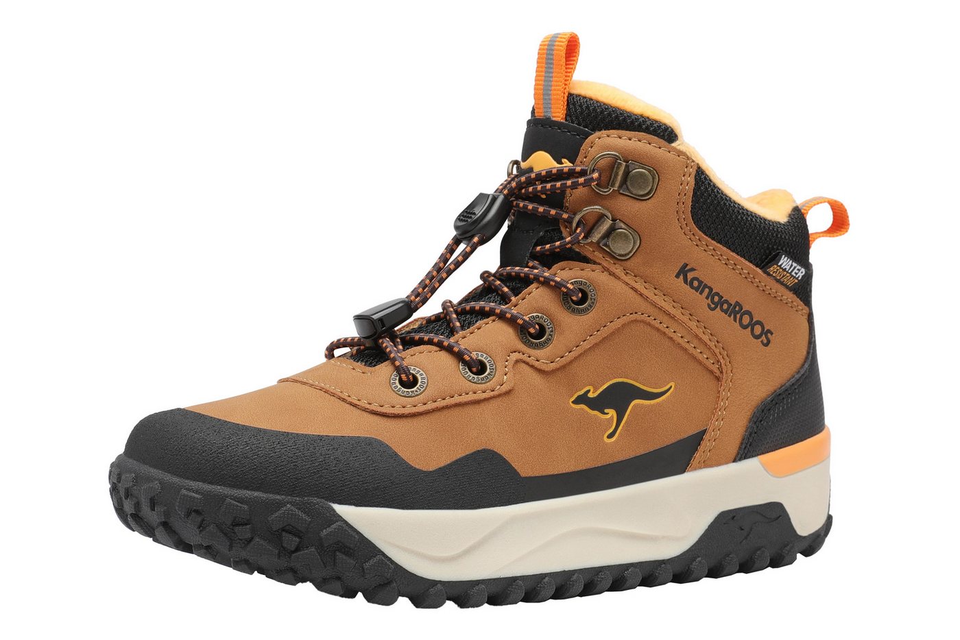 Kangaroos K-NB Vivi RV Sneaker wasserabweisend, reflektierend und gefüttert (braun/orange)