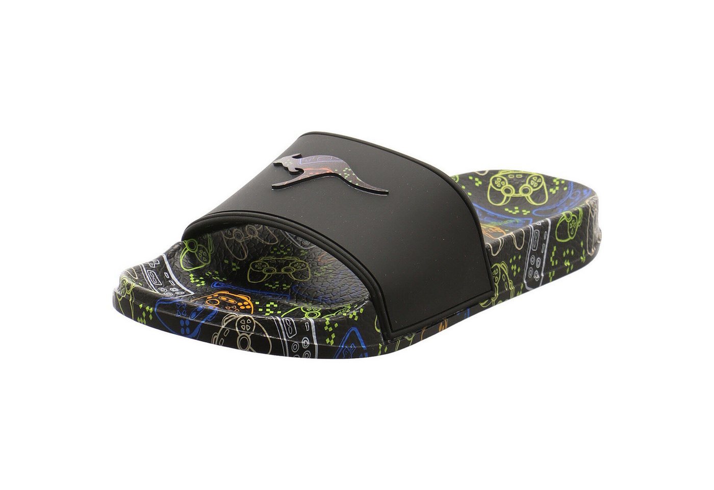 Kangaroos K-Slide Print Badepantolette (schwarz)