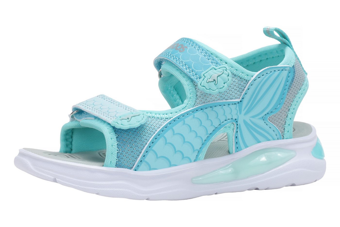 Kangaroos K-SLS ARIEL Sandale mit Blinkfunktion, sportlicher Stil, mit Gummilaufsohle (ocean/mint)