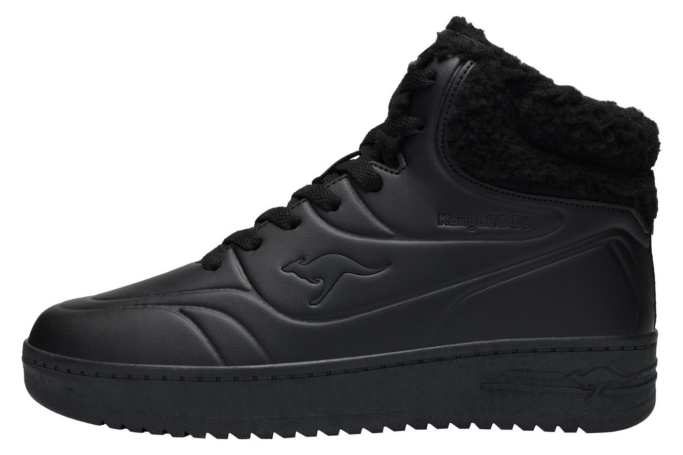Kangaroos K-TOP SCOOP MID Sneaker Warmfutter (schwarz)