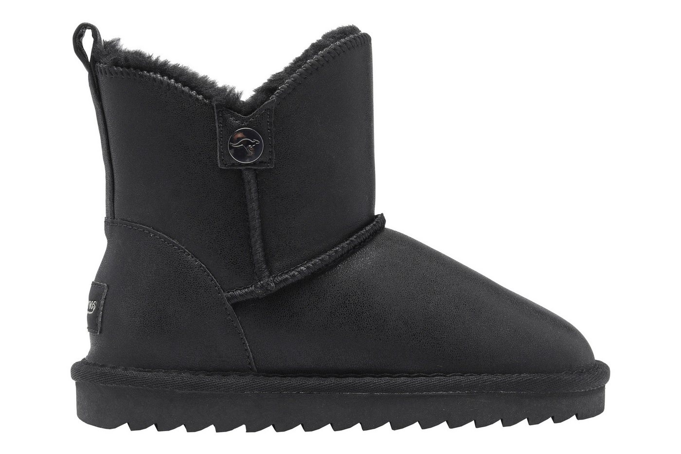 Kangaroos K-UK SILVERY Schlupfboots Winterschuhe, Winterboots, Snowboots, Schlupfstiefel