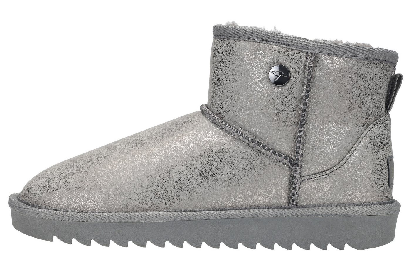 Kangaroos K-UW BROOME Schlupfboots Winterschuhe, Winterboots, Snowboots, Schlupfstiefel (silber)