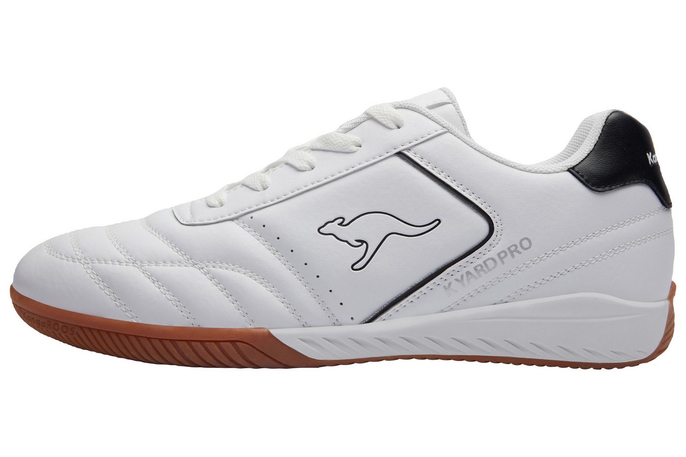 Kangaroos K-YARD PRO 5 Hallenschuh Indoorschuh, nicht abfärbende Sohle (weiß/schwarz)