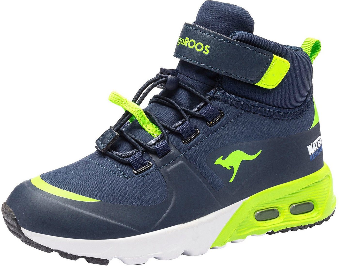 Kangaroos KX-Hydro Sneaker Sneakerboot, Winterschuh, wasserdicht, Schnellschnürung (blau)