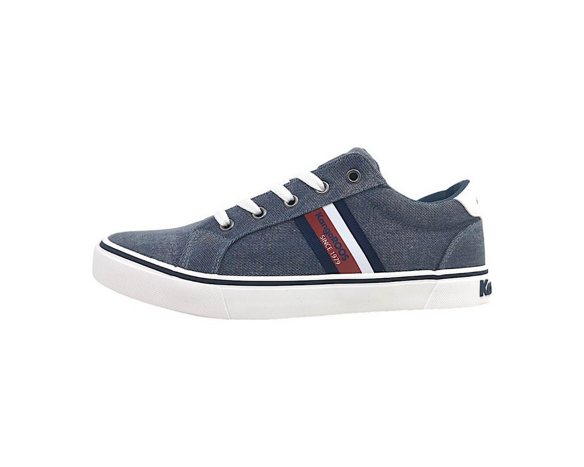 Kangaroos Leinenschuh Schnürschuh (blau)