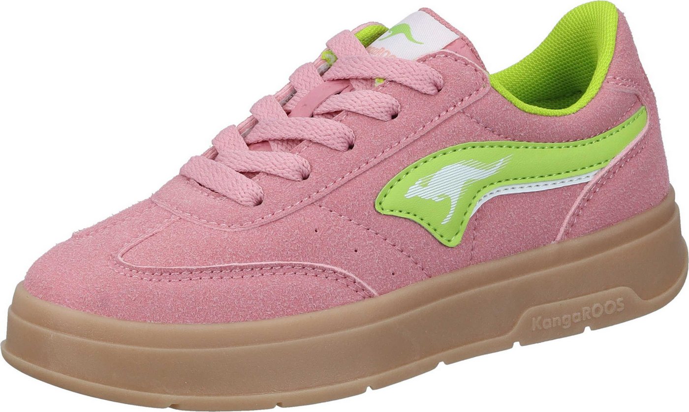 Kangaroos Sneaker Schnürschuh aus strapazierfähigem Synthetik (rosa)