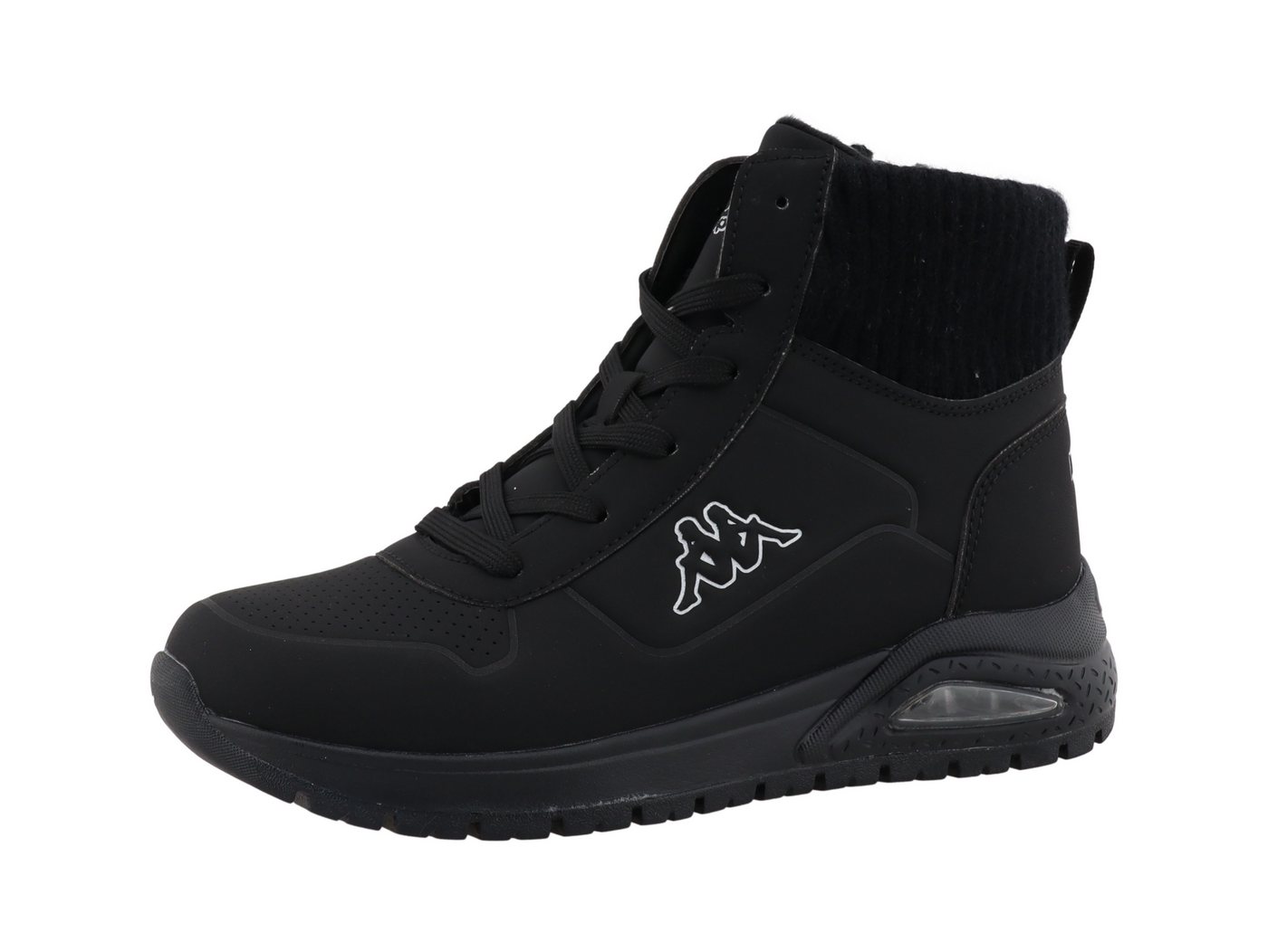 Kappa Caroline Sneakerboots Winterschuhe, Schnürboots, Sneaker, gefüttert (schwarz)