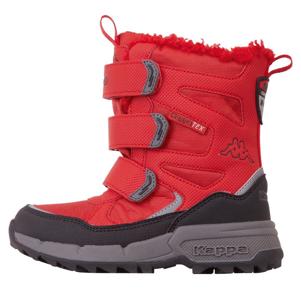 Kappa Outdoorwinterstiefel - wasserdicht, windabweisend & atmungsaktiv (rot/schwarz)