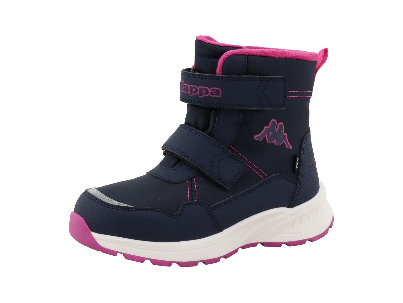 Kappa Ruth Winterboots Winterschuhe, Winterstiefel, Snowboots, gefüttert, wasserdicht (blau/rosa)