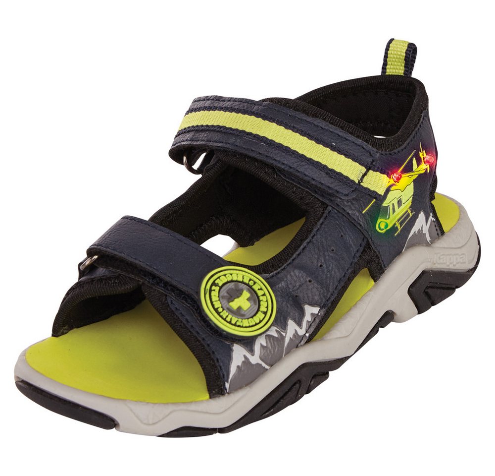 Kappa Sandale mit blinkenden LED Elementen