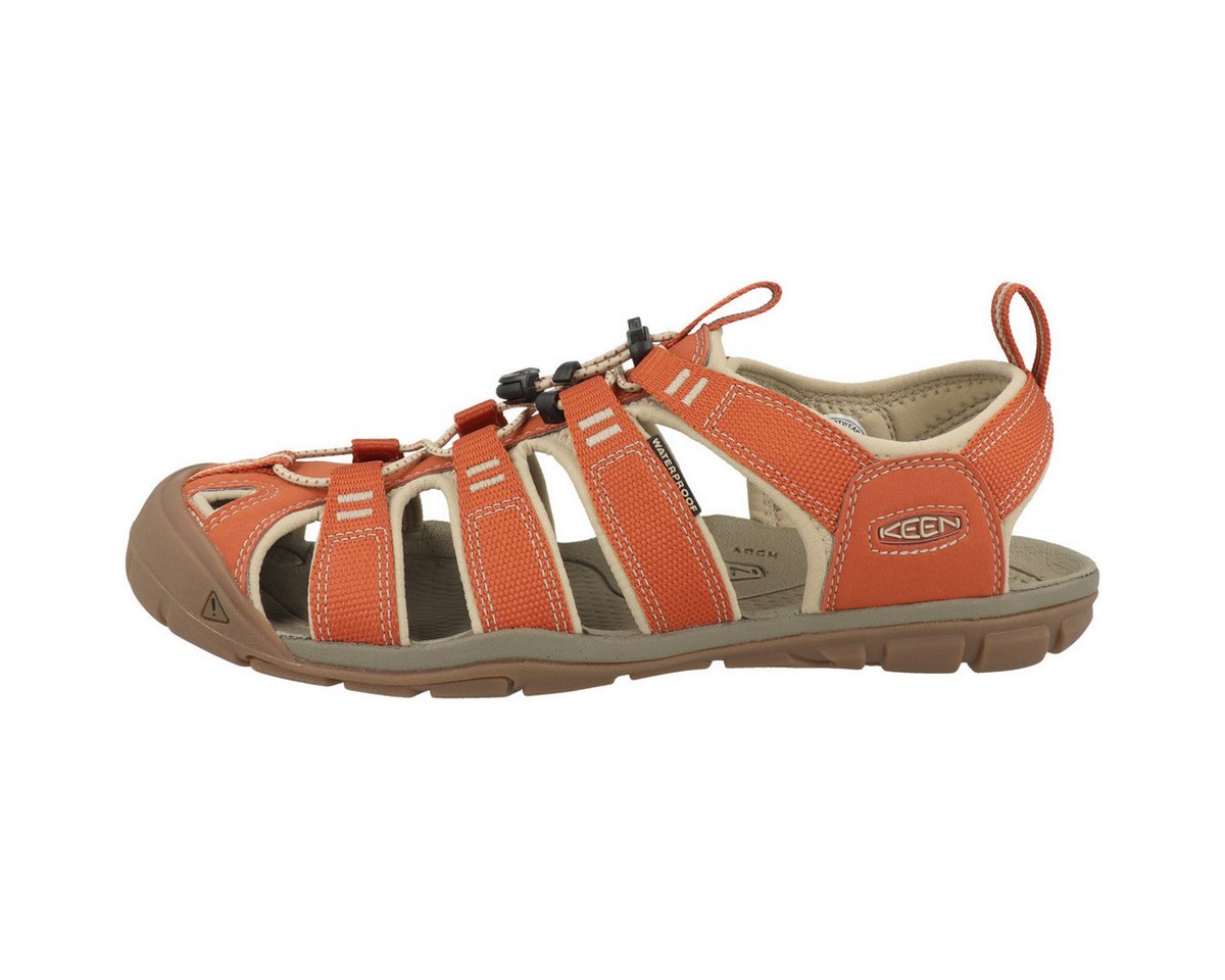 Keen Clearwater CNX Herren Sandale Sandaletten, Sommerschuhe, Badeschuhe, Riemchen, Schlappen (rot)